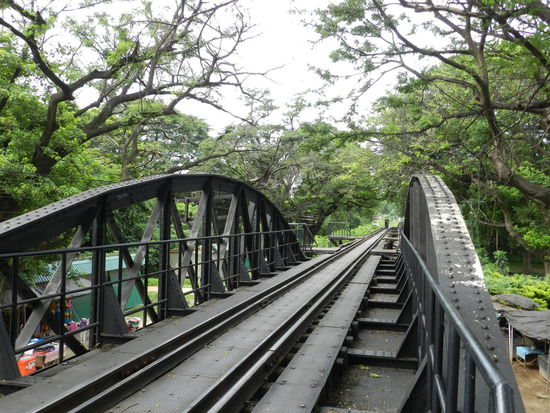 Hinter der Brücke beginnt der Dschungel