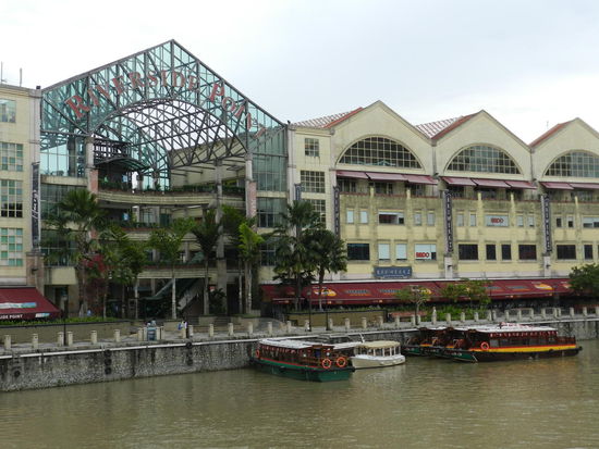 Am Boatquai am Singapurriver