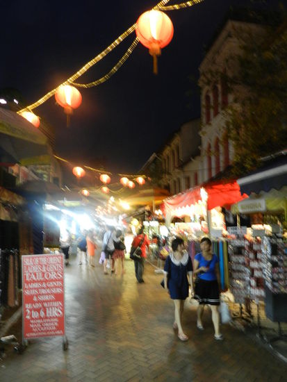 Auf dem chinesischen Nachtmarkt