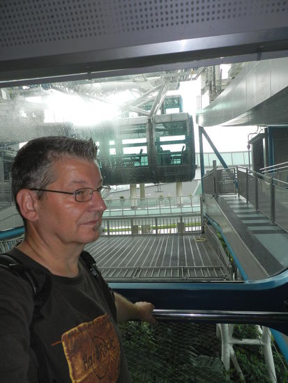 Leider regnete es und das heisst nicht nur schlechte Sicht, sondern auch schwitzen in der Schwüle