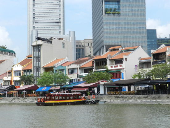 Bootsfahrt auf dem Singapurriver