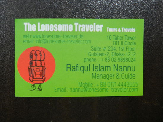 I could really recommend... meine Rettung in Dhaka. Ohne Guide hätte ich mich nicht zurechtgefunden, aber mit Nannu von lonesom-traveler sah ich Ecken und hatte Erlebnisse, die wirklich einmalig waren. Danke dafür!