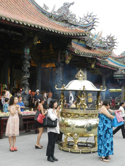 Gut besucht war der Langshontempel mit seinen mehreren Innenhöfen