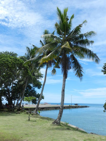 Die alte japanische Landerampe für Wasserflugzeuge