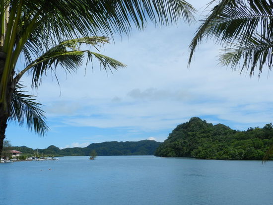 Blick vom Aquarium auf die Lagune