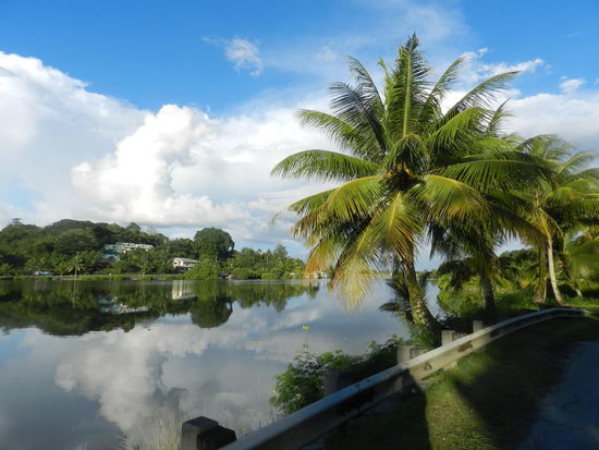 Die Lagune in Colonia, vom Hotel aus Richtung Hauptort gesehen