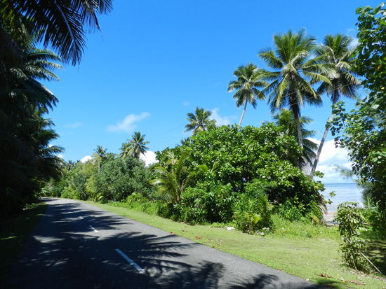 Im Norden Yaps gibt es eine Ringstraße, die immer entlang der Küste führt