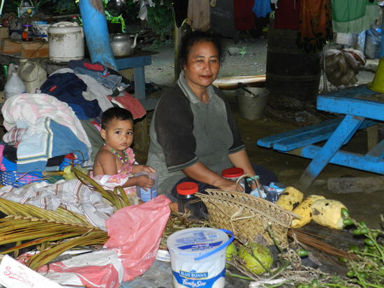 Dorfleben im Norden Yaps ...