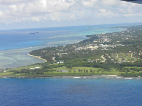 Anflug auf Saipan