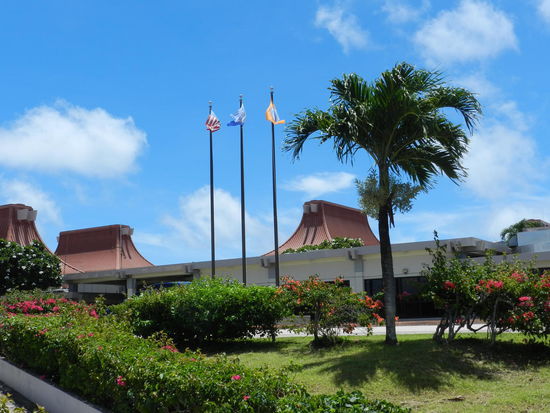 Der internationale Flughafen Saipans