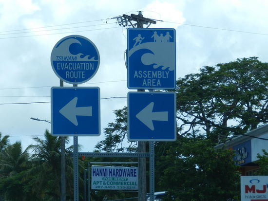 Gut organisiert ist die Katastrophenvorsorge für den Fall eines Tsunamis