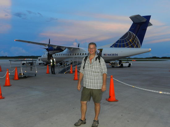 Vor dem Rückflug nach Guam