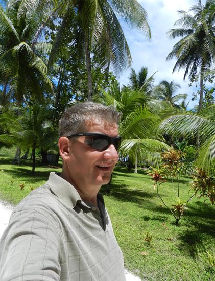 Zum Abschluss noch mal ein selfie am Strand von Laura
