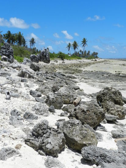 Korallengesteinstrand im Bezirk Menen