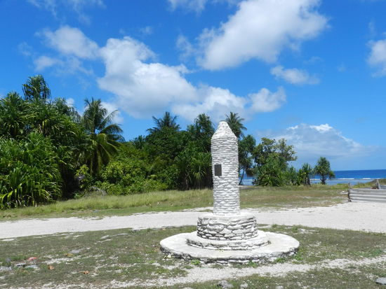 An dieser Stelle landeten 1887 die ersten Missionare auf Nauru