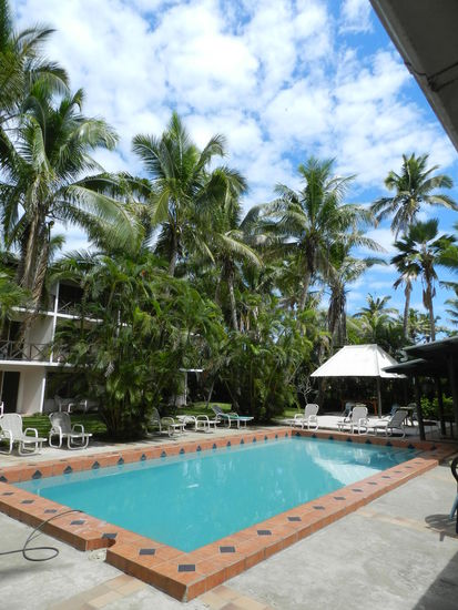 Das Fiji-Beach-Side-Resort - und ich war der einzige Gast in der Anlage!