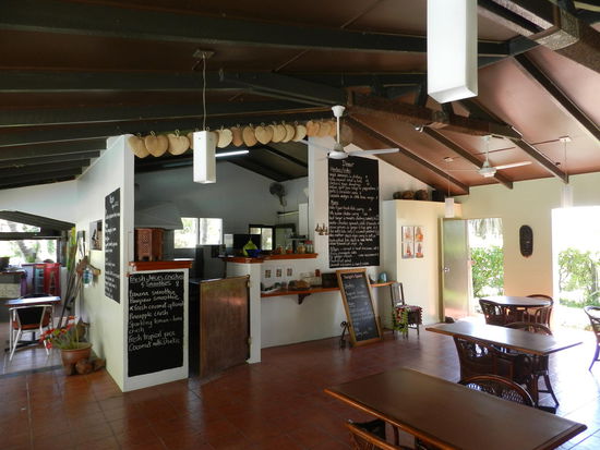 Der offene Essensbereich des Resorts