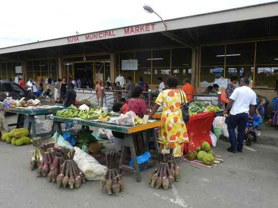 Der städtische Markt Suvas