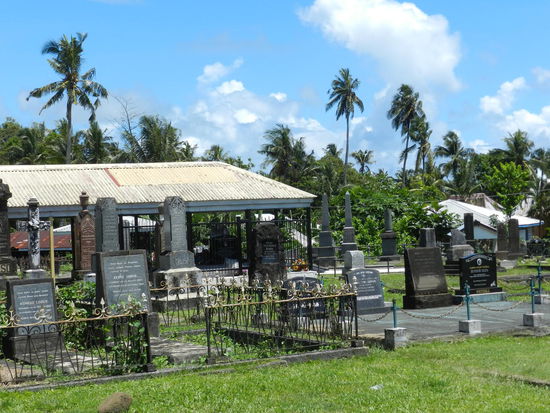 Der Hauptfriedhof Apias mit einigen deutschen Gräbern