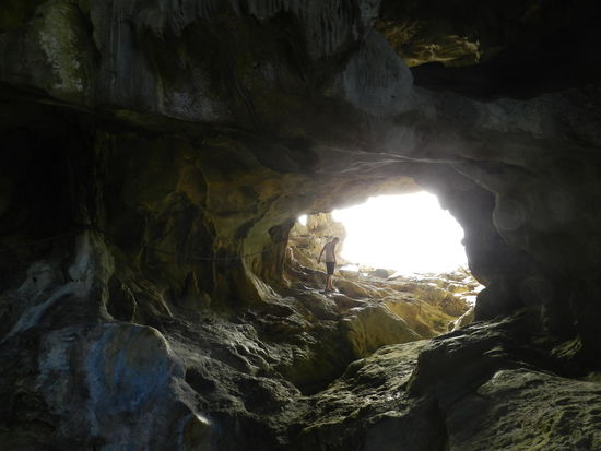 Immer wieder schauten wir uns die teils spektakulären Höhlen an der Küste an