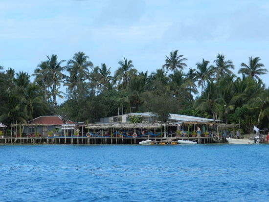 Ein Blick auf die Strandbar