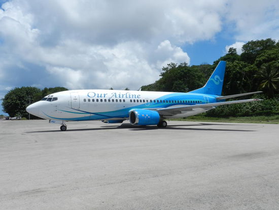 Mit dieser 737 von Our Airlines ging es von Nauru nach Australien, zu meiner ersten Stippvisite in Brisbane