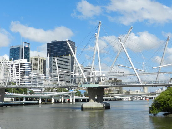Futuristisch wirken die moderneren Brücken Brisbanes