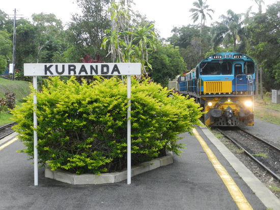 Kuranda-Scenic-Rail läuft ein