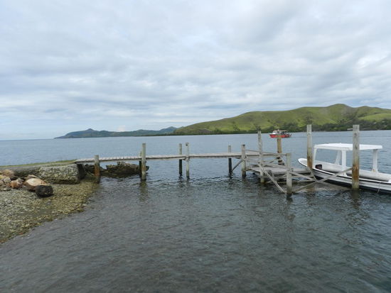 Ablegestelle zur Insel Loloata