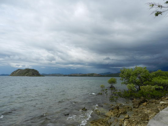 Blick von Loloata auf das mainland Papuas