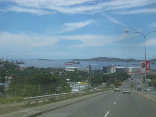 Straße Richtung Hafen