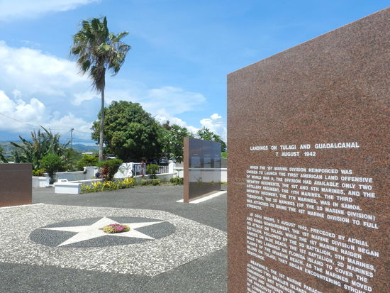 Das amerikanische Memorial zur Schlacht um Guadalcanal