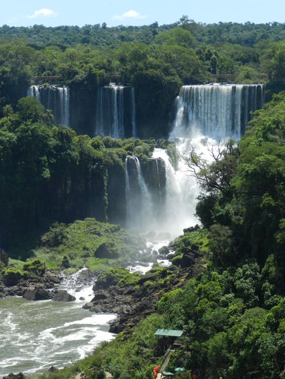 Die Iguazuwasserfälle sind die breitesten Fälle auf der Welt
