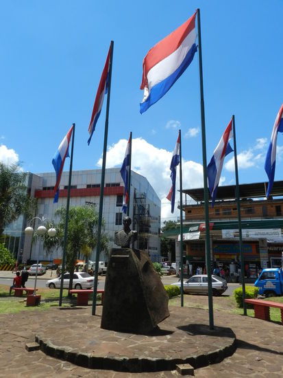 Auch hier wird Simon Bolivar gedacht