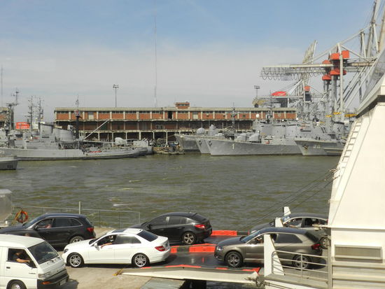Ankunft im Hafen von Montevideo