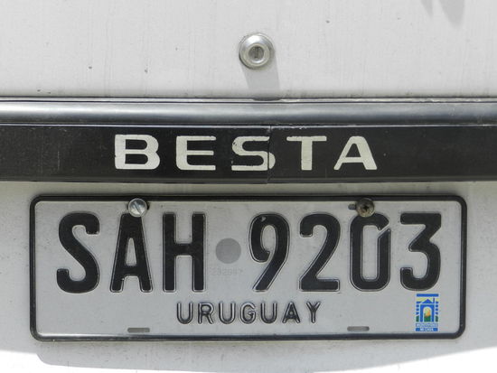 Kennzeichen aus Uruguay