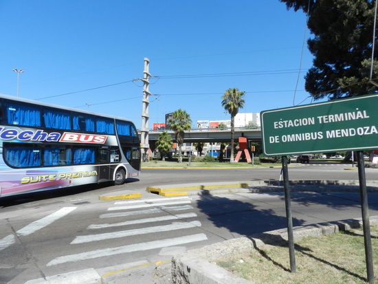 Ankunft auf dem Busbahnhof in Mendoza