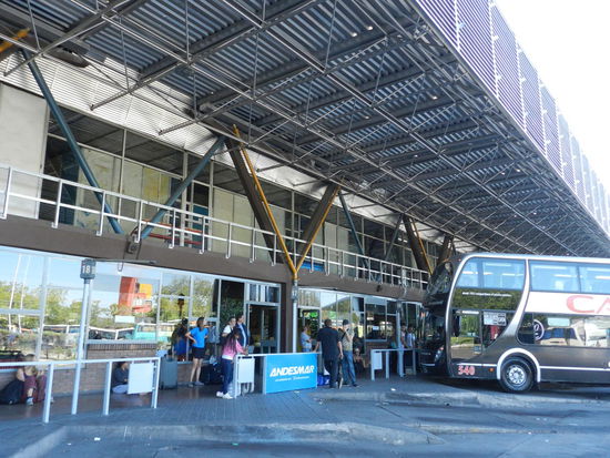 Abfahrt in Mendoza´s Busterminal