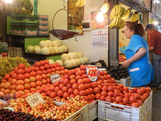 Gemüsestand auf dem Markt