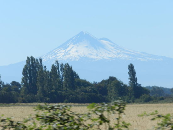 Unterwegs gab es immer wieder Blicke auf schneebedeckte Vulkane