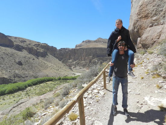 Volker und Nele vor der Schlucht