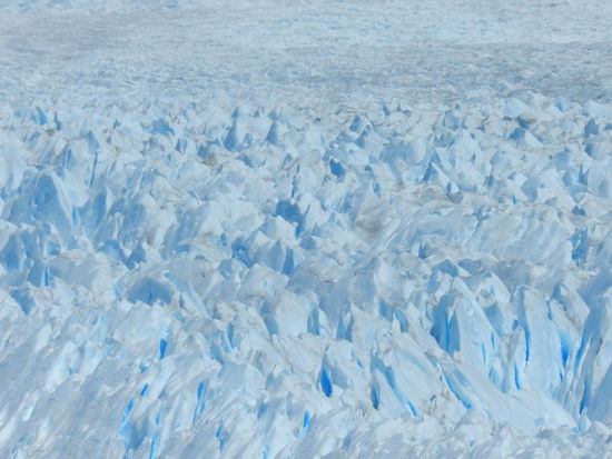 Minütlich ändert sich die Gletscheroberfläche