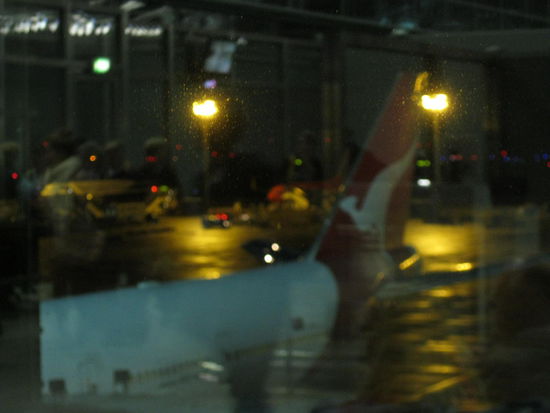 Ankunft am Flughafen