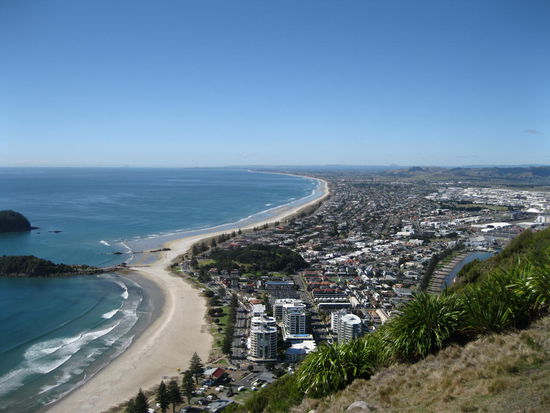 Ort Mt Maunganui mit Mt Beach