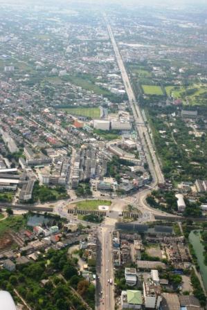 Blick ueber Bangkok