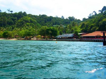 Hier gingen wir vor Anker das Koh Ngai Resort