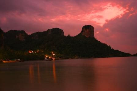 Sonnenuntergang am Railay East