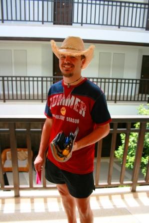 Stefan schon im neuen Outfit