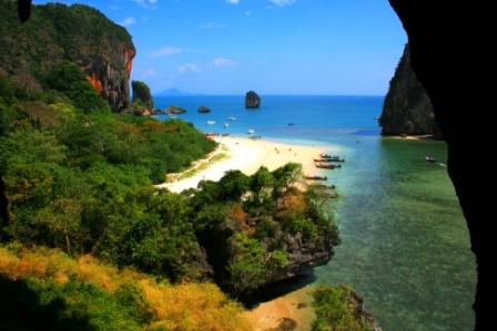 Phranang Beach auf Railay ein Bild aus meinem Urlaub 2007