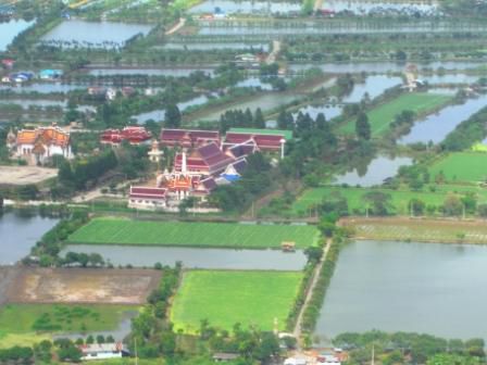 Blick auf Bangkok kurz nach dem Start Richtung Koh Samui